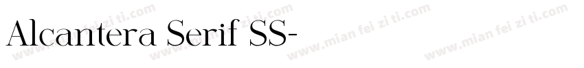 Alcantera Serif SS字体转换